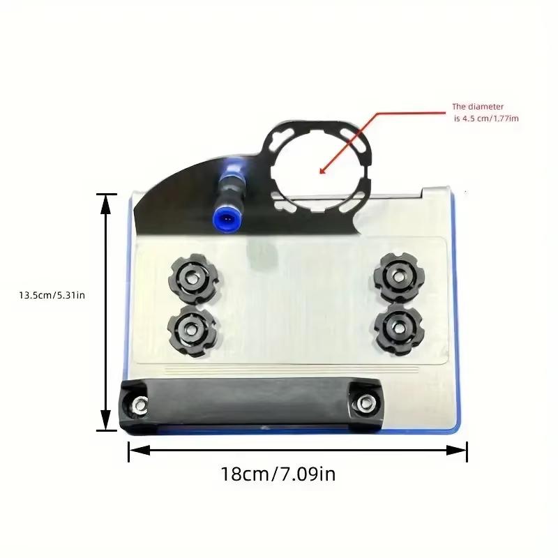 1pc 45° Stainless Steel Angle Grinder Chamfering Stand Bracket Fits 100-Type For Tile & Woodworking Portable Beveling Attachment