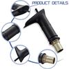 Bathroom Waterfall Basin Mixer Tap Black Brass Single Lever Washbasin Mixer Tap Bathroom Wash Basin Tap for Hot and Cold Water