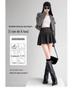 Harajuku Streetwear Pleated A-Line Wool Skirt - Versatile High Waist School Style