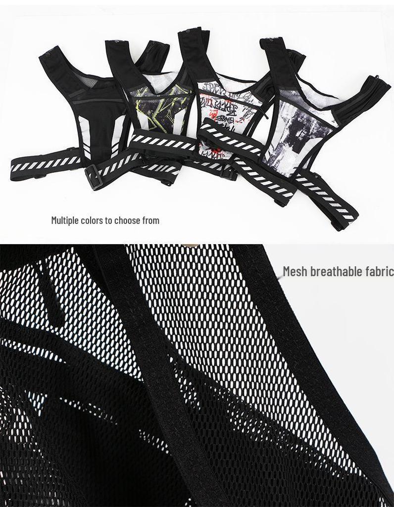 Reflective Sport Backpack: Large Capacity for Cycling, Running, Hiking - Holds Water Bottle & Phone
