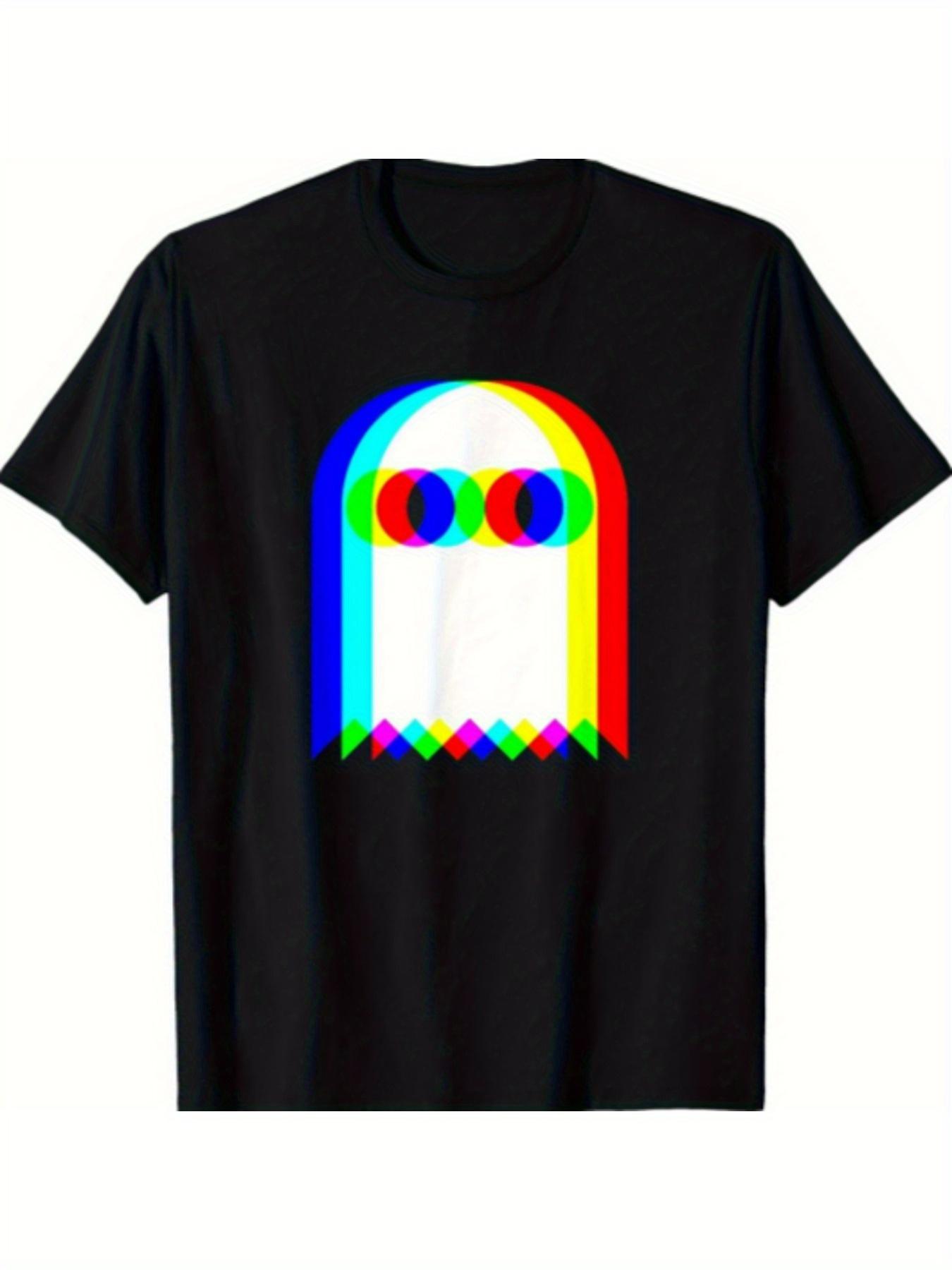Ghost Trippy Vaporwave Halloween Techno Rave EDM Music Party TShirt S