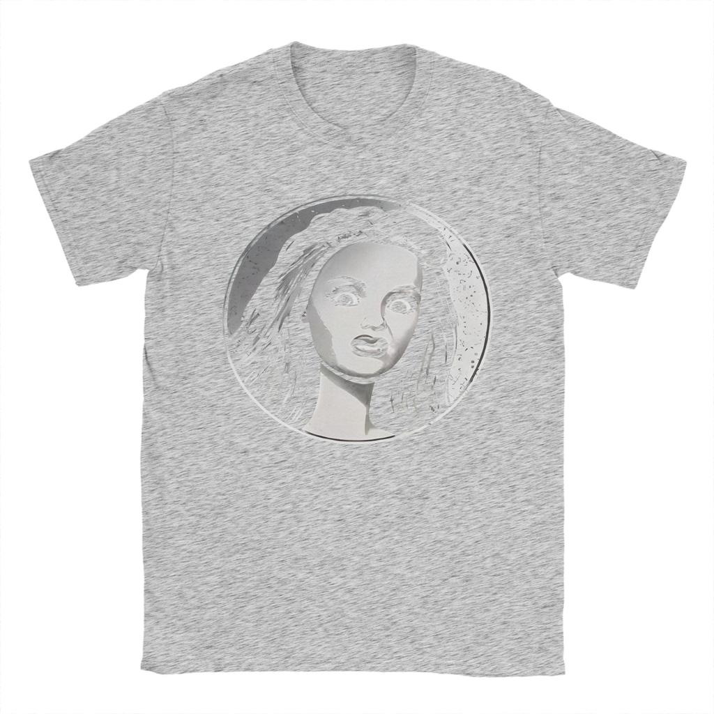 Unisex's Disgusted Doll Face Funny Meme Cursed Image Graphic T Shirts Pure Cotton Clothing Short Sleeve Crew Neck Tees