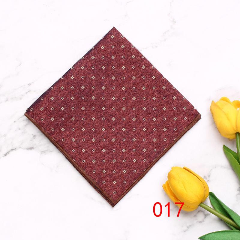 Men'S Pocket Towel Polyester Suit Dress Chest Towel Multi-Color Handkerchief Geometry Square Towel Source Sales