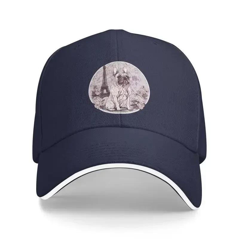 Custom Funny French Bulldog Lovers Baseball Cap Men Women Adjustable Dad Hat Streetwear