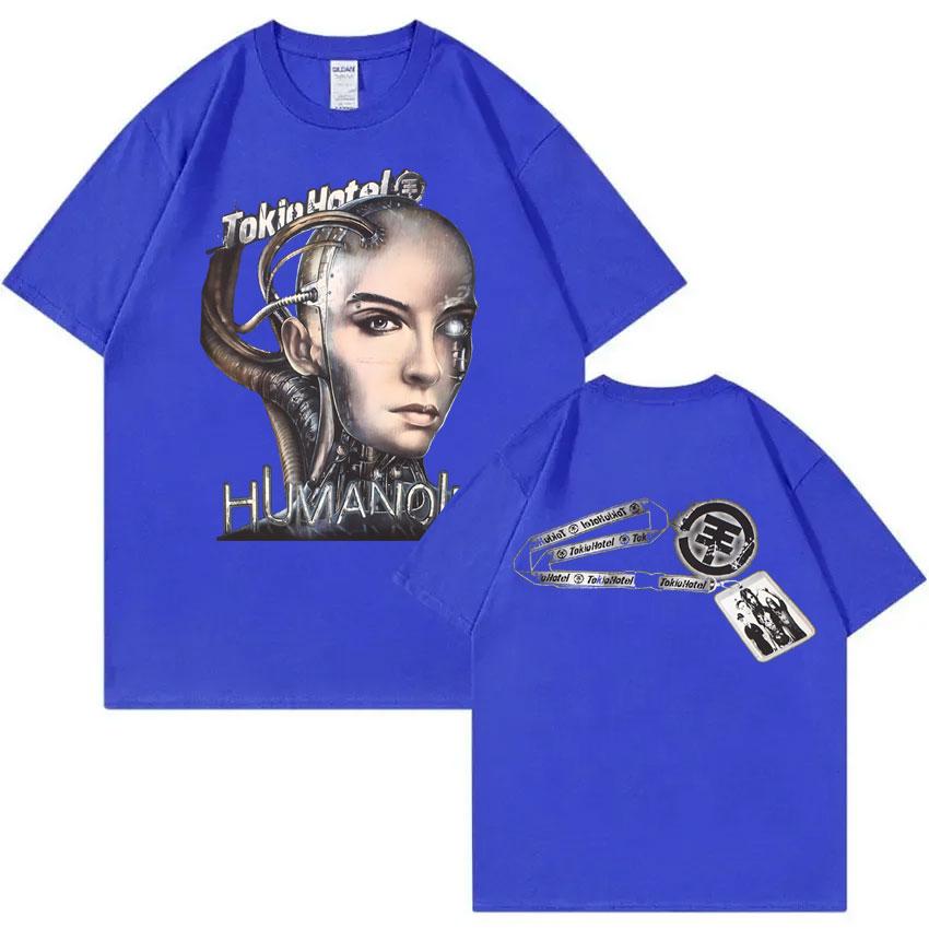 German Rock Band Tokio Hotel Humanoid Music Graphic T-shirt Men Hip Hop Punk Gothic T Shirts Men's Oversized Short Sleeve Tees