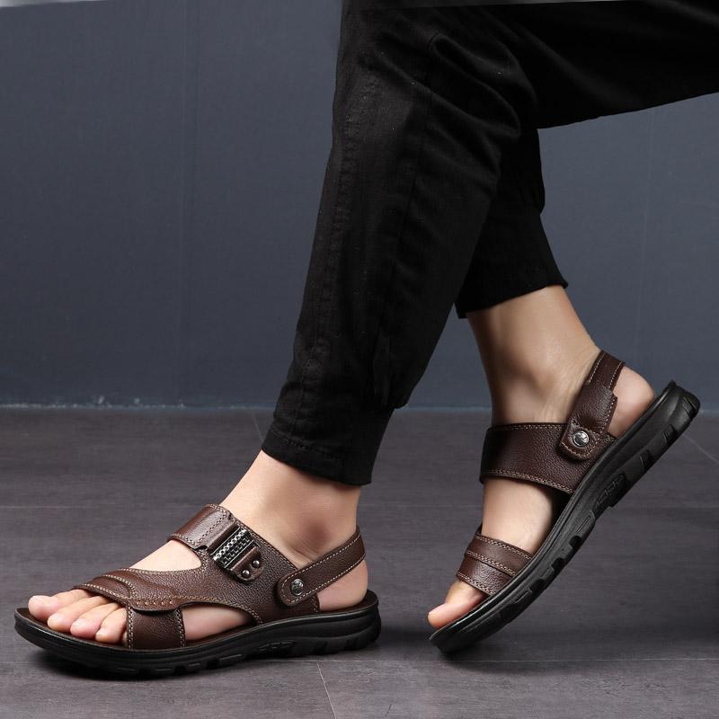 Sandali Estivi Primaverili Sandali Outdoor Casual Fondo Spesso Antiscivolo Scarpe da Spiaggia Sandali Ciabatte Uomo Doppio Uso