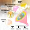 Candy Color Plastic Funnel Set 5 Pack Food Grade Kitchen Dispenser Colorful Soy Sauce Funnel