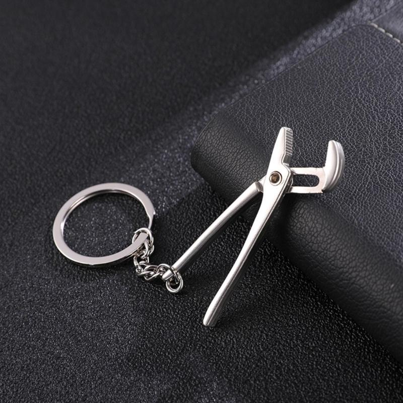 2 Stück Mini-Schraubenschlüssel Werkzeug Anhänger Schlüsselanhänger Multitool Schlüsselhalter Organizer Metallschraubenschlüssel Schlüsselring Mini-Taschenwerkzeug Orna