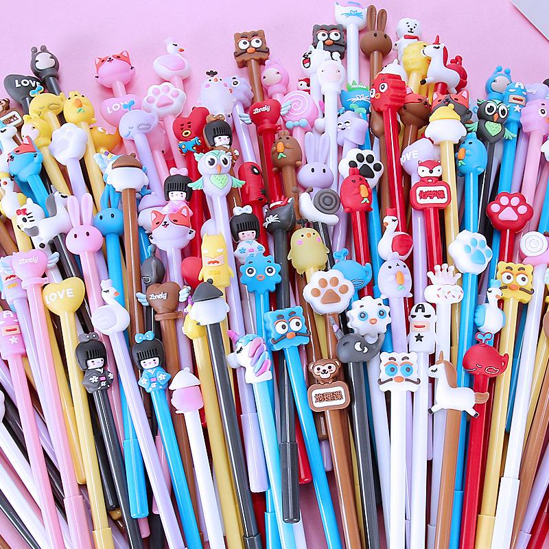 

1 Pcs Girl Heart Cute Gel Pen Fluent Writing Suitable for Office Work, Brushing Questions, Signing Writing, Diaries, Notes, Student Classroom Prizes, Random style 1Pcs