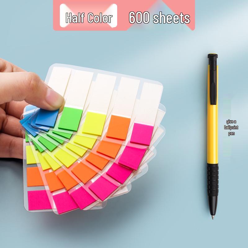 Transparent Writable Index Tabs for Students: Sticky Notes & Page Markers