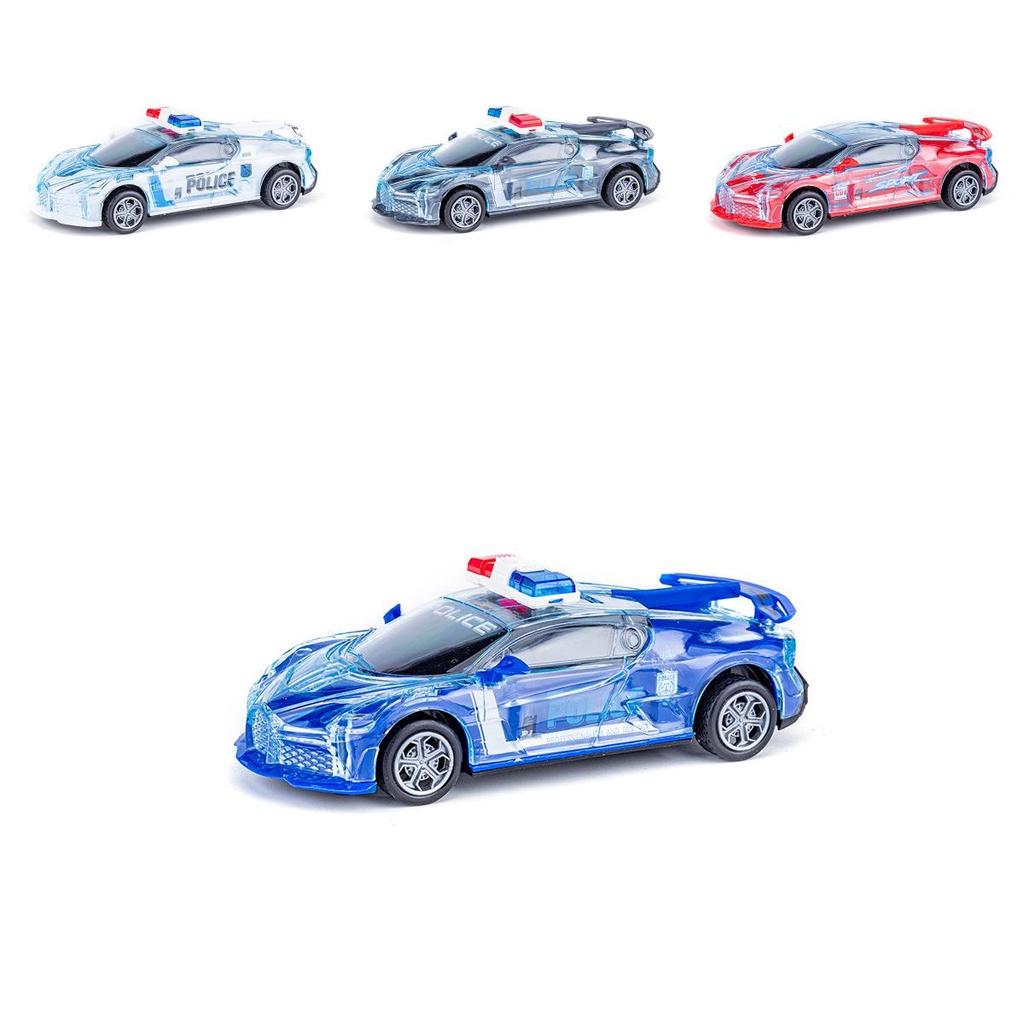 Trägheitsspielzeug Polizeiauto mit Licht und Musik für Jungen