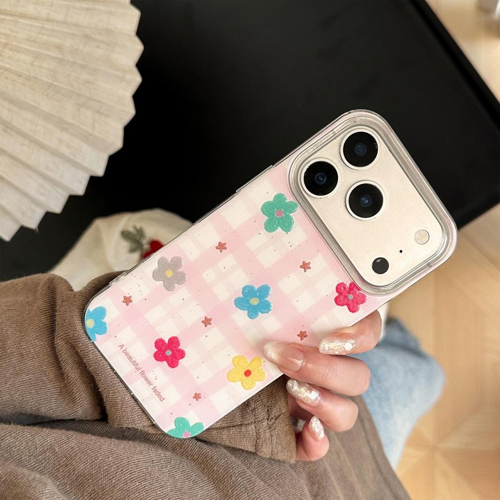 Artistic Flower Phone Case for iPhone 16, iPhone 17, and iPhone 17 Pro Max