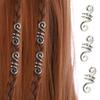 24Pcs Hair Braiding Hollow Out Hair Ring Viking Spiral Hair Braid Tubes Dreadlocks Beads  for Braids