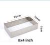 5cm Height Rectangle Thick 304 Stainless Steel Mousse Ring Tiramisu Cake Mold Cheese Fondant Baking Tool Household DIY Bakeware