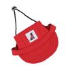 Pet Baseball Hat Adjustable Summer Stylish Dog Outdoor Sunbonnet with 2 Ear Holes for Outdoor Camping Travel Red M