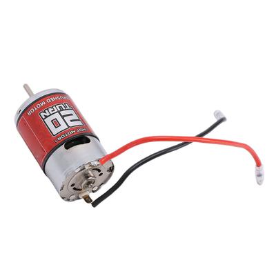 550 RC Car Brushed Motor 14500RPM 20T D Shaft High Speed Brushed Motor with Stainless Steel Housing for RC Boat