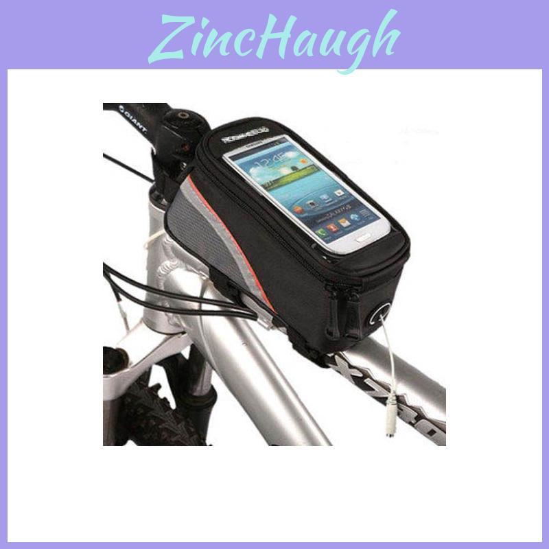 Mtb Top Tube Bag With Touchresponsive Screen For Cycling Gear Storage