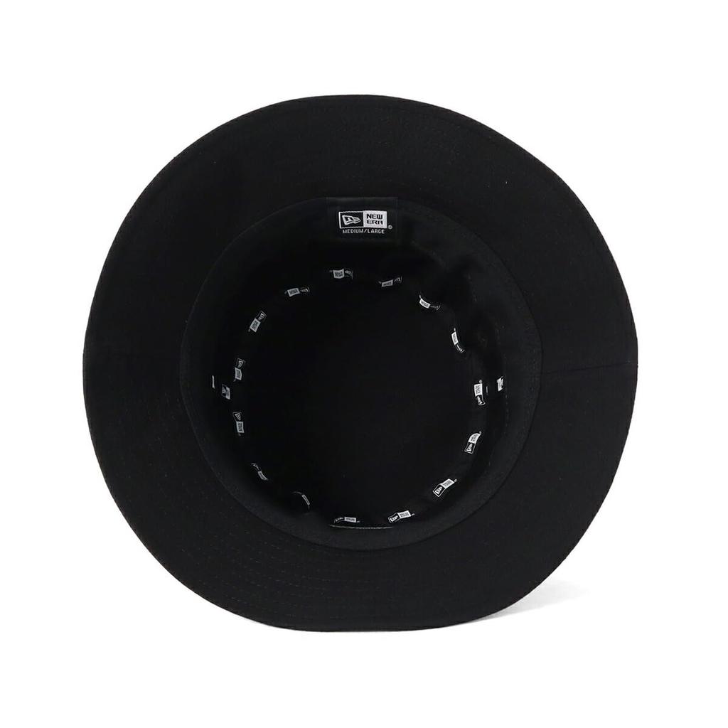 New Era Golf Bucket Washable GF BUCKET01 SCW OVAL LOGO NER36G1089 Hat, Cotton, Black, M/L, BLK, 14391285,