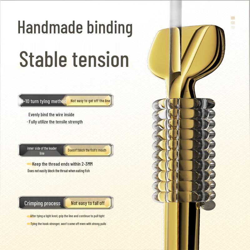 Yang An Pre-Tied Double Fishing Hooks with Leader