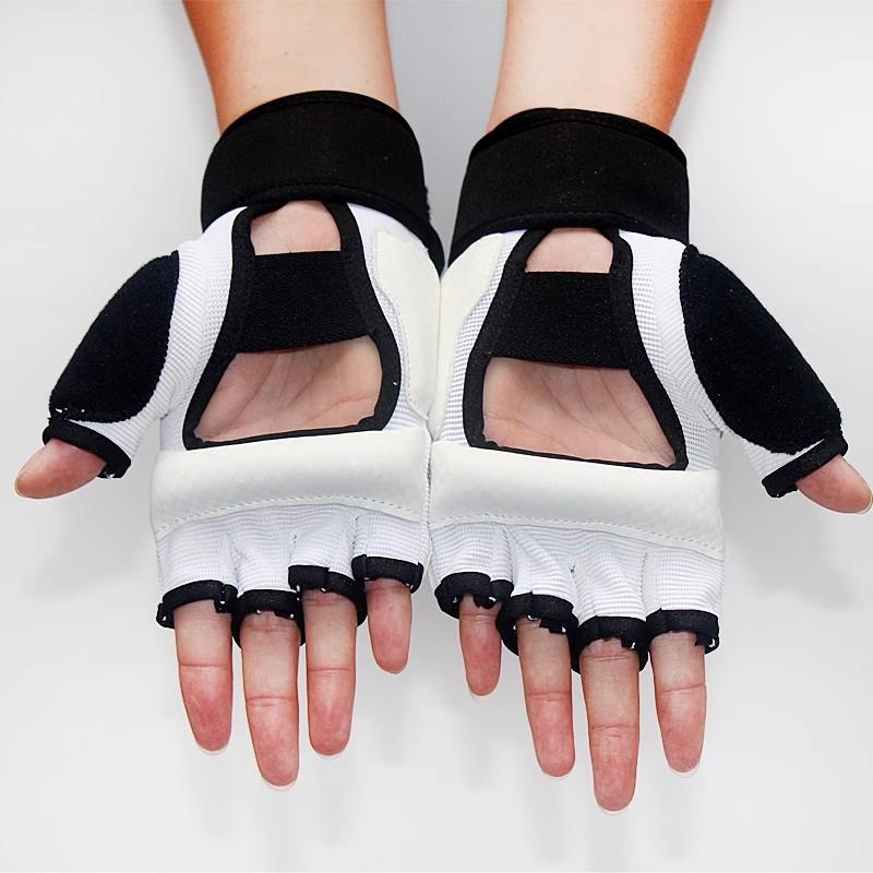 Kyokushin Half Fingers Gloves Karate MMA Fighting Training Boxing Gloves TKD Martial Arts Sparring Hand Protector Kids Adults
