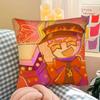 Pc EElliot Anime Pizza Pillow Case Fashion Square Pillowcase Bedroom Sofa Room Ins Decoration Leisure