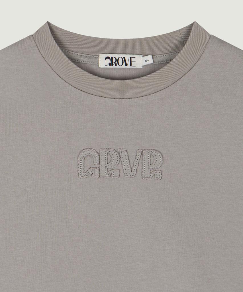 GROVE Grvr Applique T-Shirt (Light Gray)