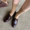 Fashion NEW Autumn/Spring Women Loafers Split Leather Shoes for Women Round Toe Low Heel Shoes Slip-on Women Pumps Comfort Daily Shoes