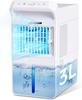 Braveby Refrescador Cooler Névoa de Gelo x Experiência Ultrarrápida Frescor Extremo em Apenas 1 Grande Recipiente de Água de 3L Potente Fluxo de Ar com Névoa de Gelo Resfriador de Mesa com Ventilador