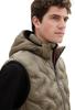 Winter Jacket Tom Tailor Hybrid Vest with Hood (1041313) Smoky Olive Green