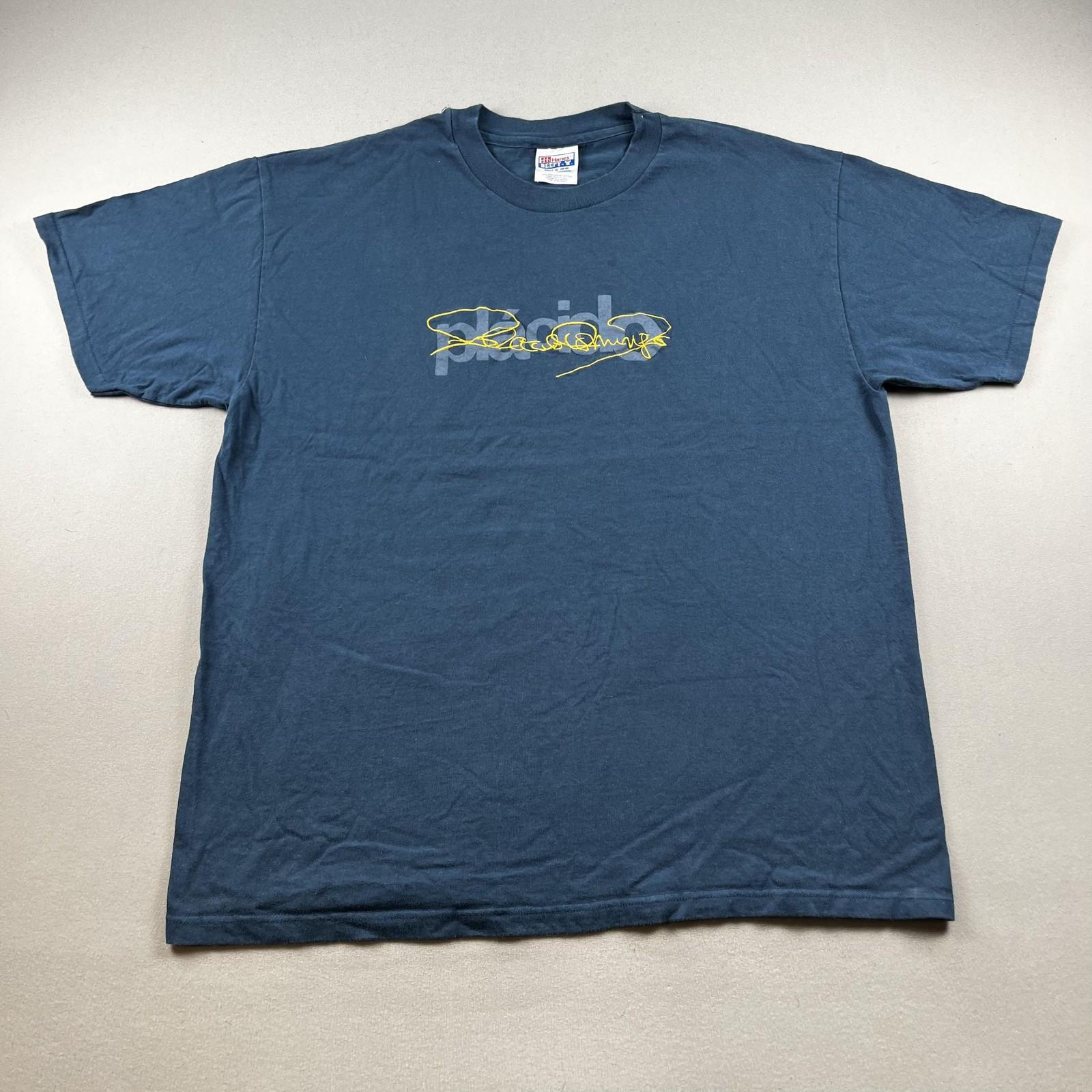 Vintage The Washington Opera T-Shirt Mens XL Blue Placido Domingo Era Music 90s M