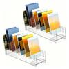 1/2/3 Pcs 12 Tier Greeting Card Display Stand Acrylic Postcard Booth Art Display Shelf Rack Jewelry Card Holder for Tabletop