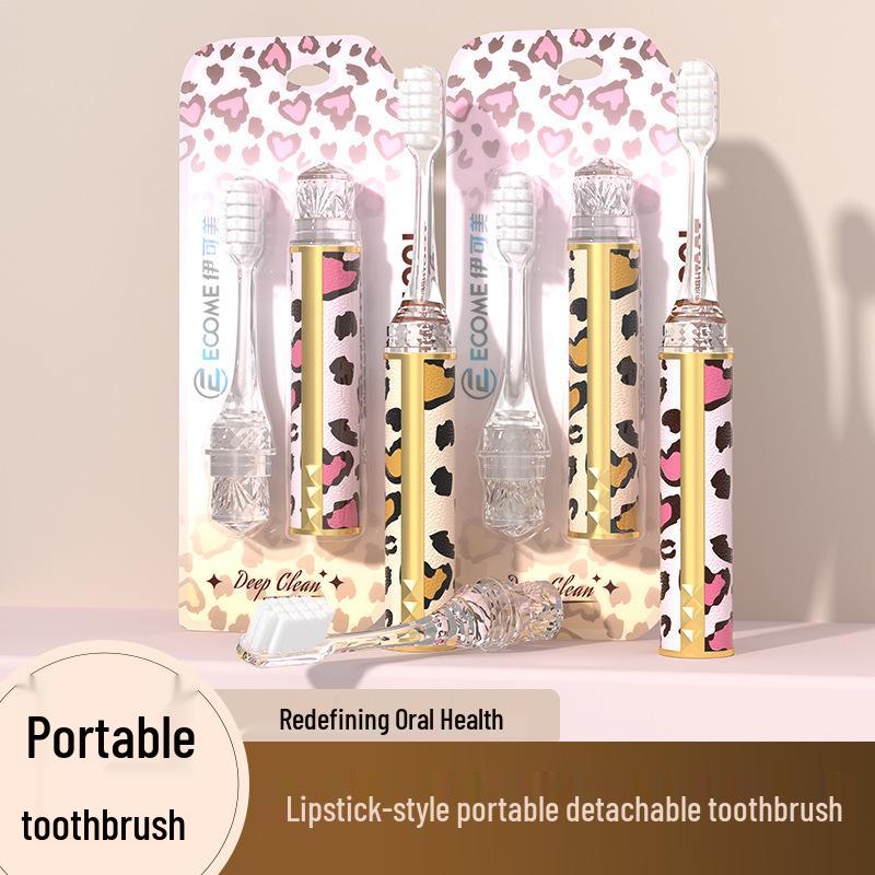 Brosse à dents de voyage pliante de luxe à poils souples pour adultes - Idéale pour les voyages d'affaires, les hôtels et l'usage domestique