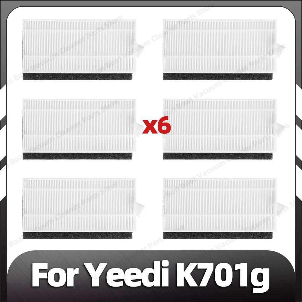 Compatible for Yeedi K701g Replacement Main Roller Side Brush HEPA Filter Mop Pads Spare Parts Accessories