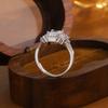 2025 New Luxury Rectangle CZ Princess Designer Engagement  Silver Ring for Women Lady Anniversary Gift  Wholesale