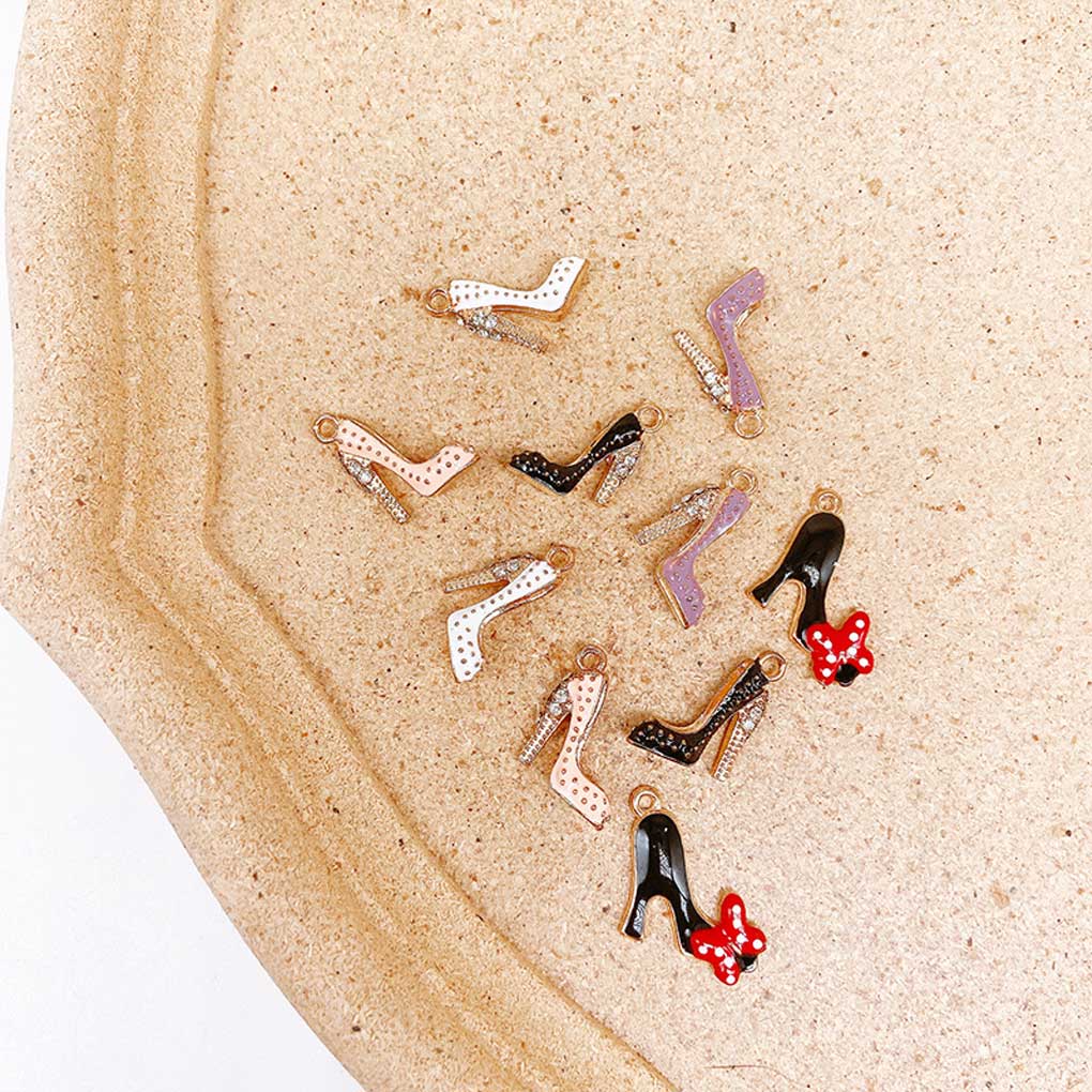 10 Pcs Earrings Pendant Meaningful Unique Appearance with Small Loop DIY Findings Bracelet Making Elegant Gift for Women Girls