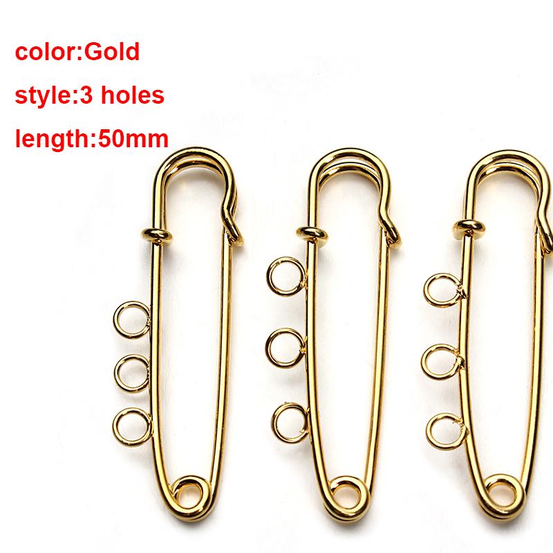 Louleur High Quality Big Large Long Wedding Brooch Safety Pins Needles for Women DIY Brooch Pins Jewelry Making Findings