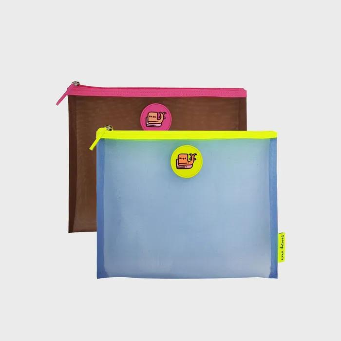 

Сетчатый мешочек L pink+brown