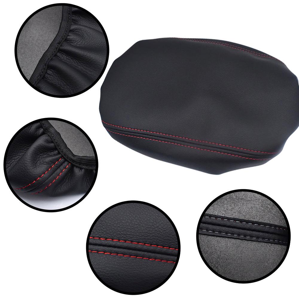 Car Armrest Cover For Jeep Wrangler JL JLU JT 2018+ Center Console Protector Mat Auto Black Leather Storage Box Pad  Accessories