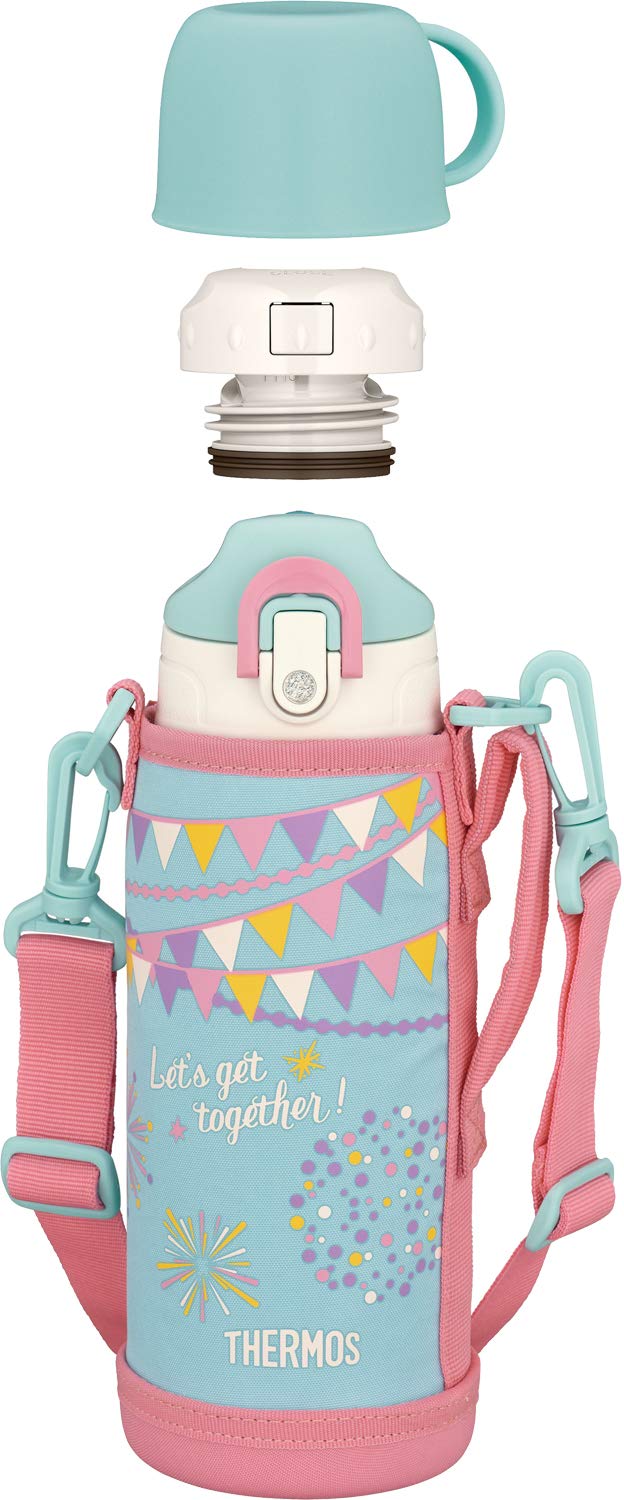 

Thermos Water Bottle Vacuum Insulated 2-Way Bottle 0.8L0.83L Mint Flag FHO-801WF M-F