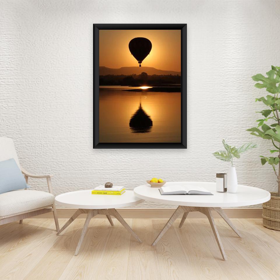 5D DIY Diamond Painting Full Round Drill Craft Kit Diamond Embroidery Balloon Landscape Cross Stitch Mosaic Wall Art Home Decor