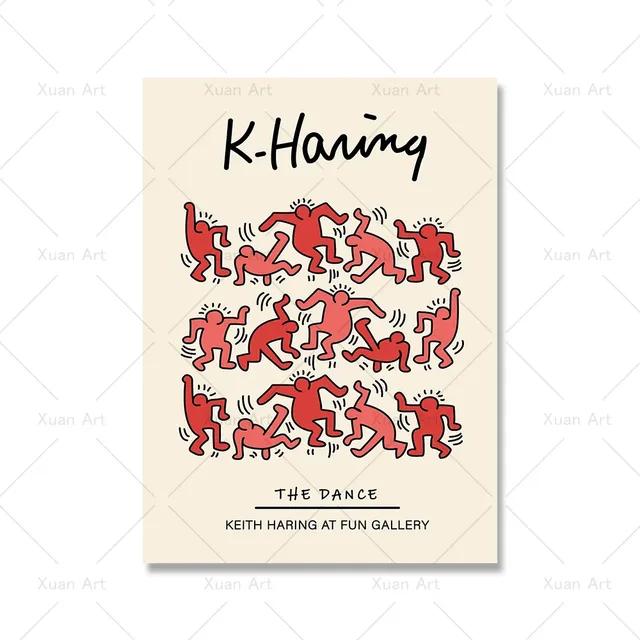 Modern Abstract Aesthetics Wall Art Retro Pop Stick Figure HD Oil On Canvas Poster Print Home Bedroom Living Room Decor Gift No Frame