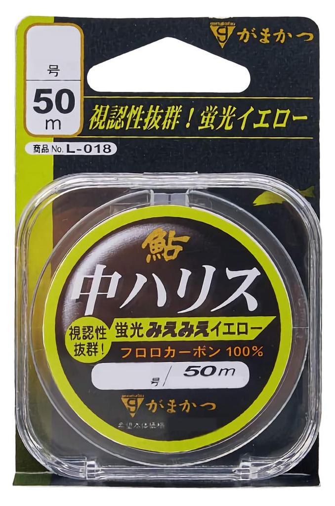 Gamakatsu Ayu Medium Harris Fluoro (Fluorescent Miemie Yellow) No. 0.8