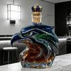 Premium Whiskeys Aerators Gift Set For Football Fan Feature Intricate Seahawk Sculpture And Durable Glass Construction
