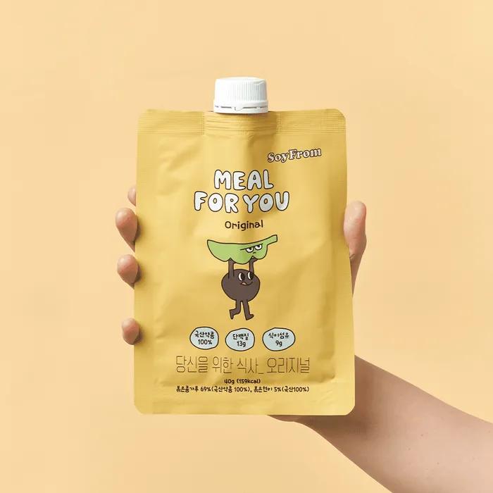 Soyfrom Meal Replacement Plant-Based Shake Wheat Original 1 Box (7 Pieces)