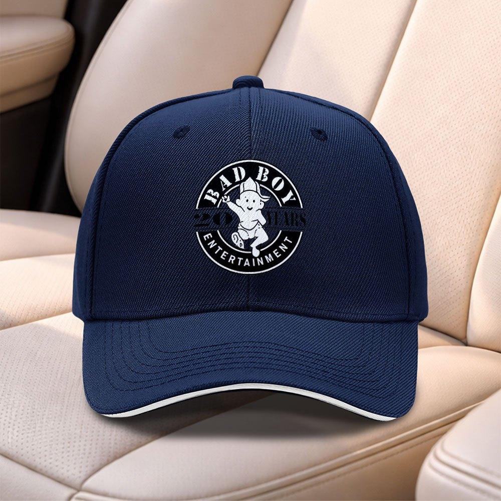 Bad Boy Record Sandwich Baseball Cap Adjustable Duck Tongue Hat For Men Women Travel Sports Fishing Daily Wear