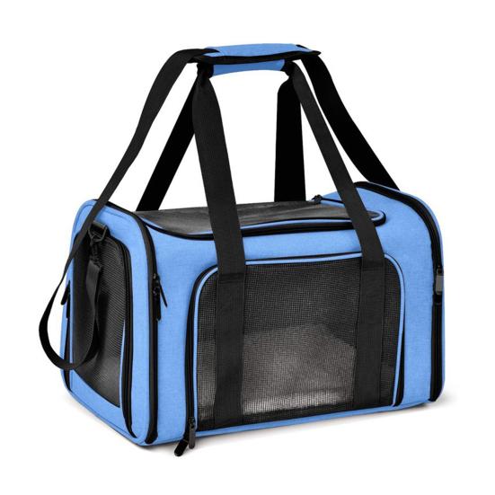 

Yousheng Soft-Sided Cat Carrier Collapsible Pet Travel Carrier Mesh Puppy Carry Bag with Shoulder Strap for Cats Small Dogs S синій