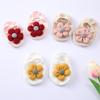 Baby Girl Knitting Flower Cotton Socks Anti-slip Floor Ankle Socks Lace Headband Set Newborn Gift Outfits