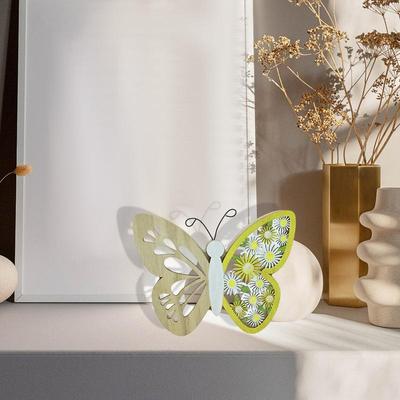 Holz Schmetterling Tischdekoration Tischplatten Schmetterling Figur Leere Holzornamente Für Wanddekor Exquisite Tischplatten Figur