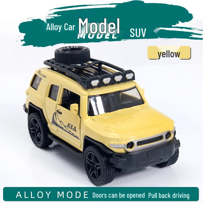 1:36 Benben Alloy Off-Road Police Jeep Toy with Opening Doors Cake Topper