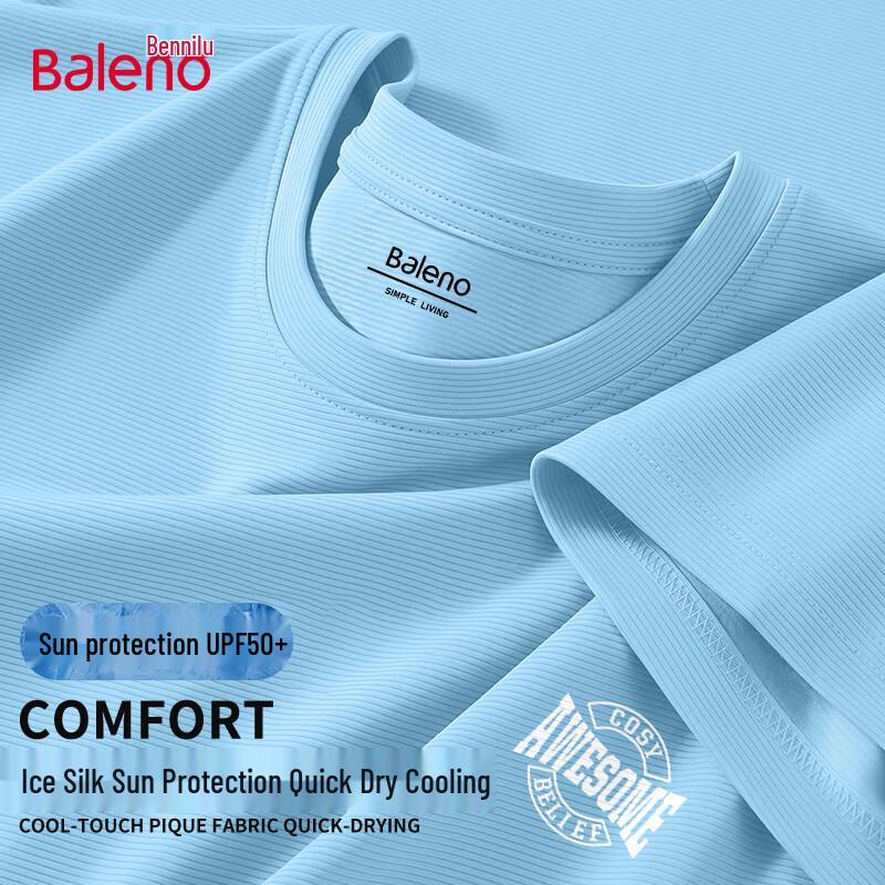 Baleno Men s Quick-Dry UPF50+ Ice Silk T-Shirt L